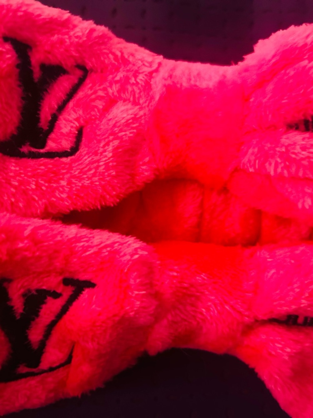 Plush Kids 2 Headbands with Bow in Bright Pink - Designer-Inspired